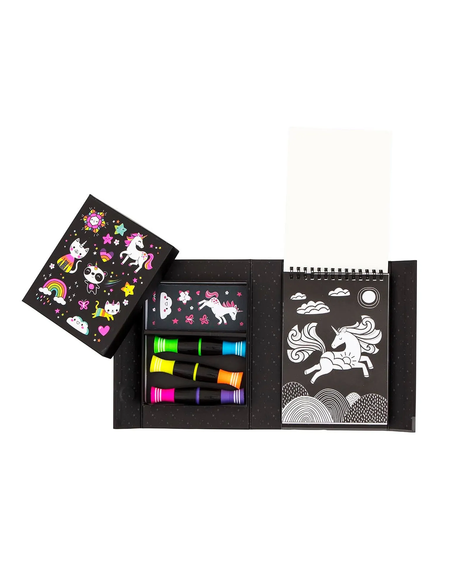 Tiger Tribe Colouring Set Neon Unicorn Friends