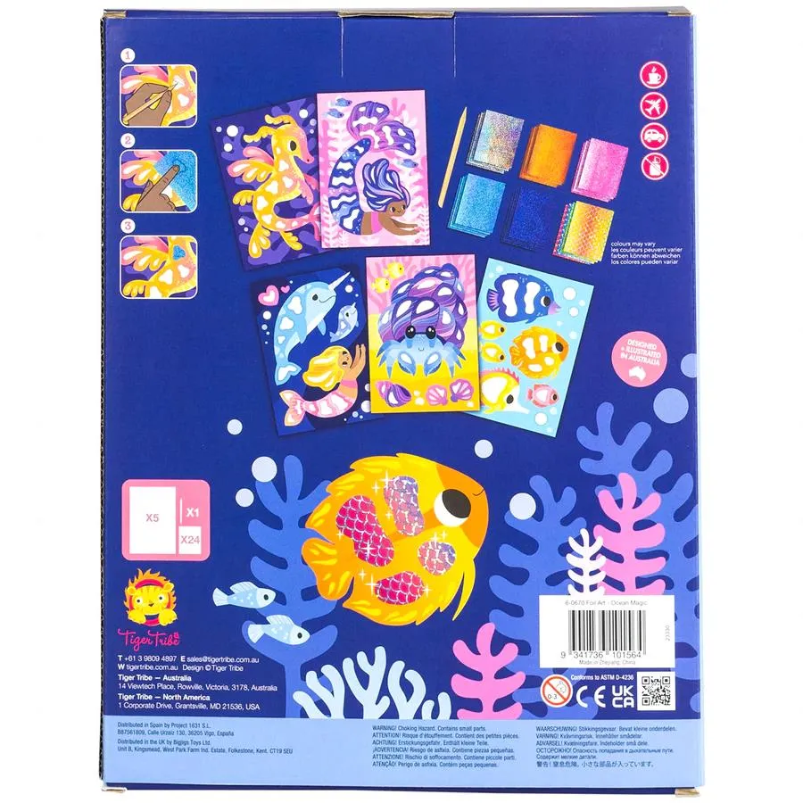 Tiger Tribe Foil Art Kit - Ocean Magic