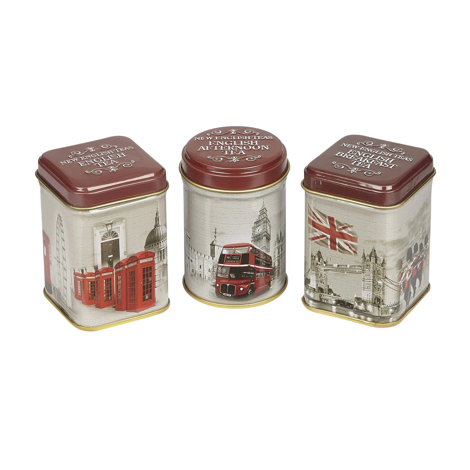 Vintage England Triple Tea Selection Mini Tin Gift Pack