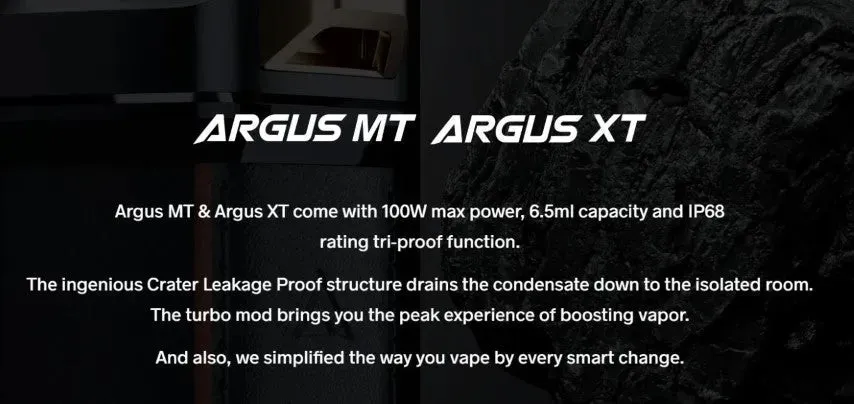 Voopoo Argus XT Vape Kit - With Free 21700 Battery