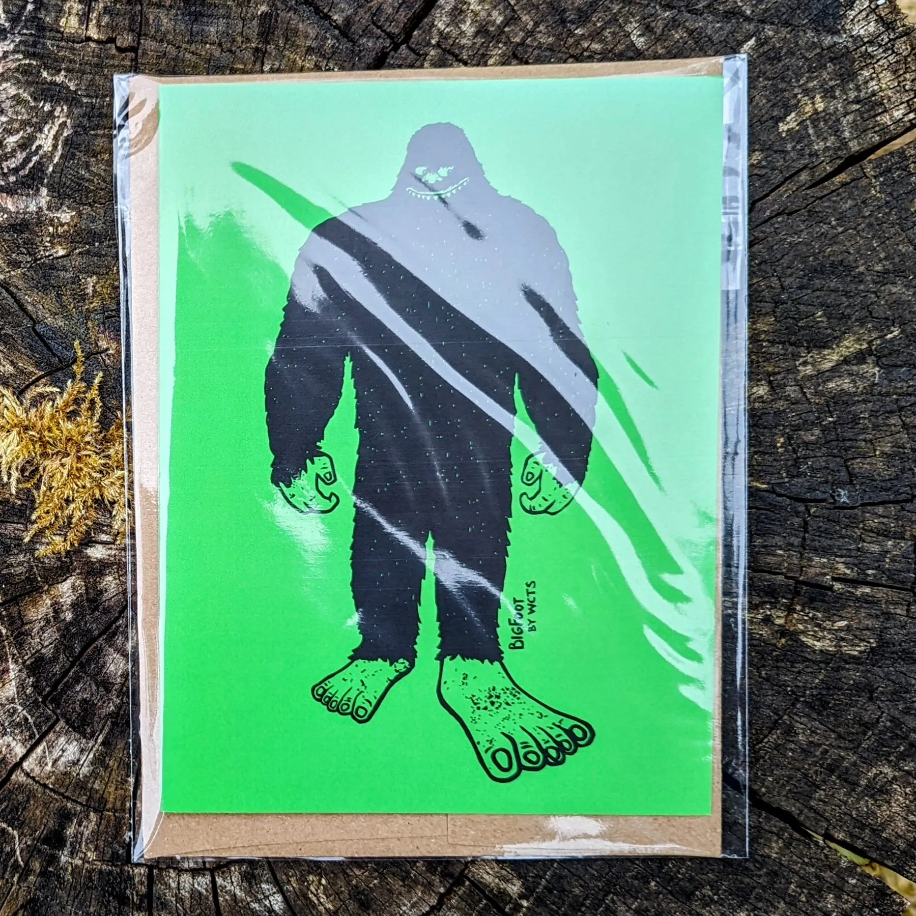 Westcoastees Bigfoot Art Card