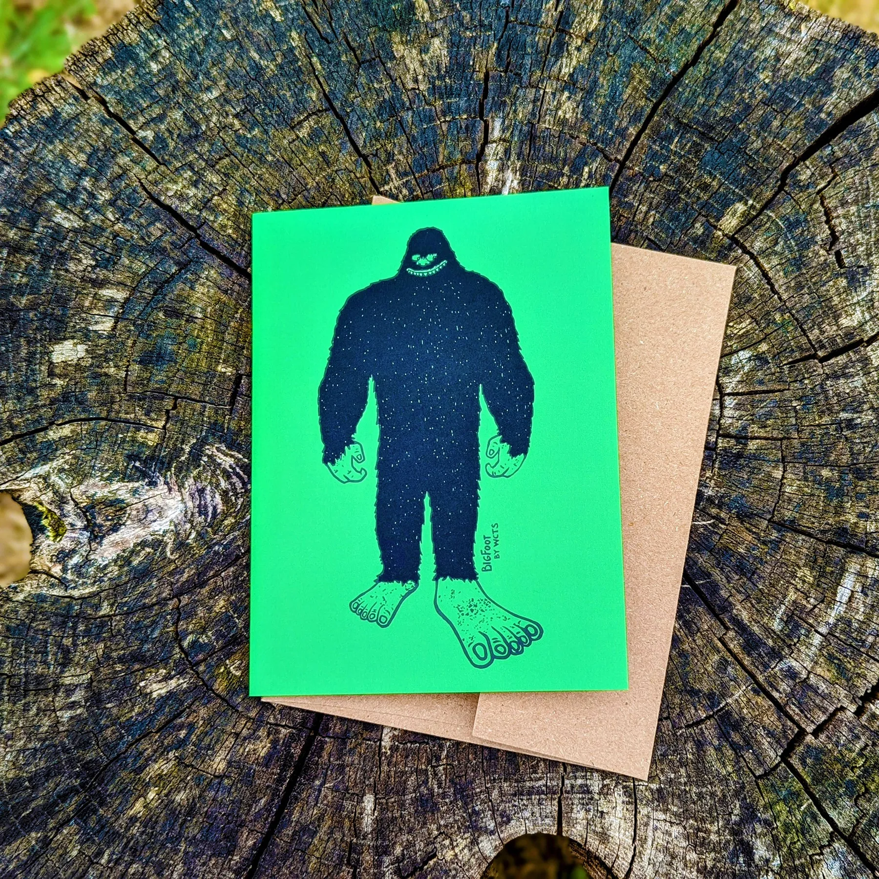 Westcoastees Bigfoot Art Card