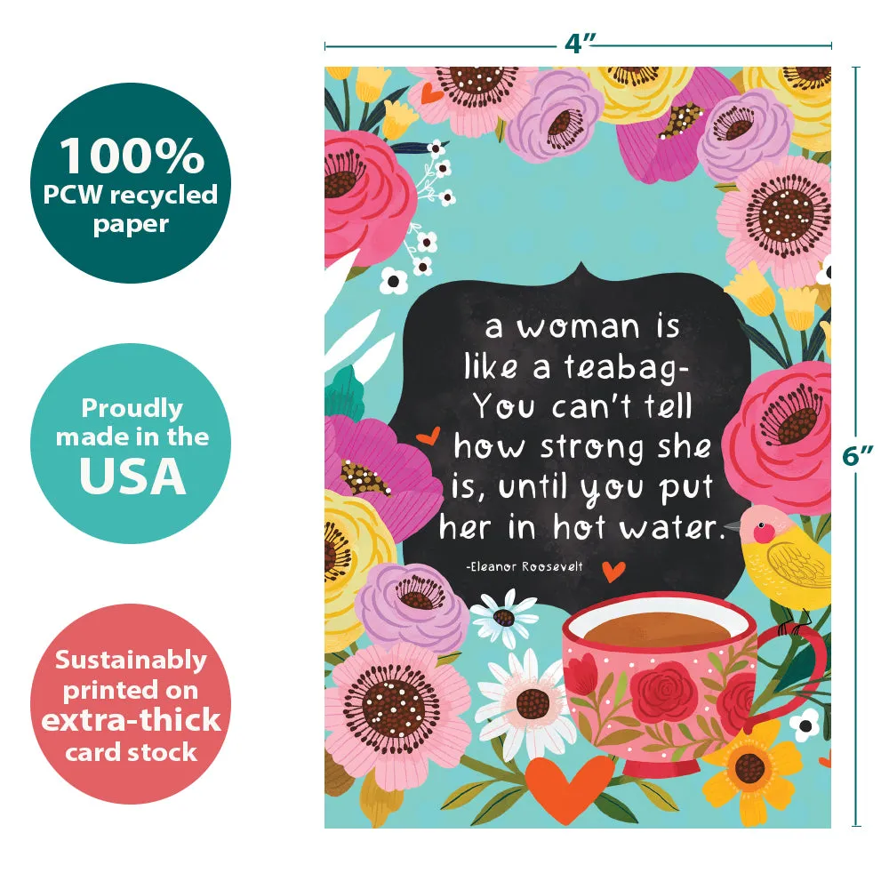 Woman Tea 12 Pack Notecards