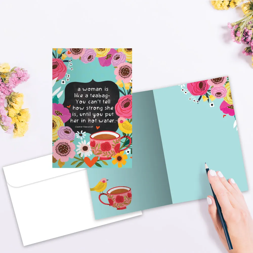 Woman Tea 12 Pack Notecards