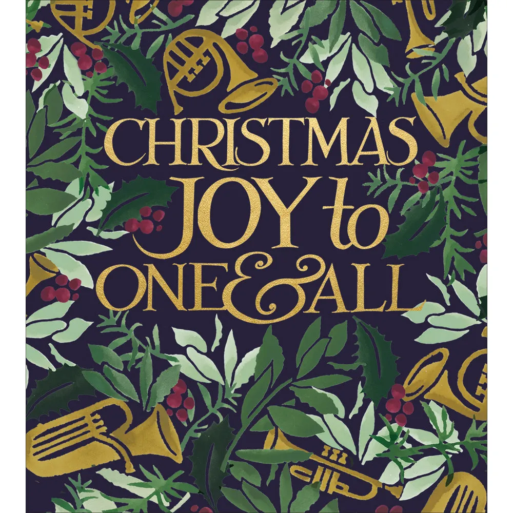 Woodmansterne Joy Happiness Christmas Cards - Pack of 5