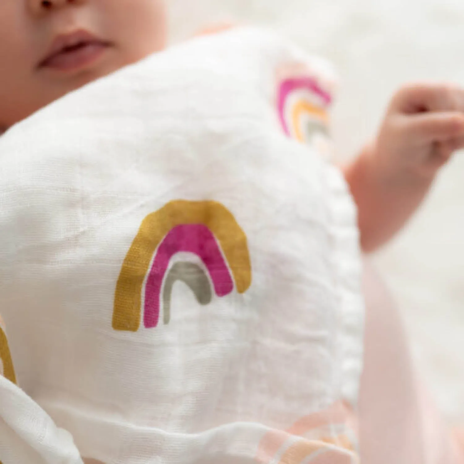 Ziggle Baby Rainbows Swaddle Blanket